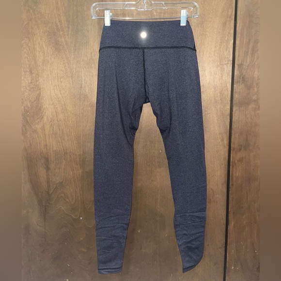 Lululemon Wunder Under Leggings Full Length Size 6 Mini Stripes - Picture 2 of 8